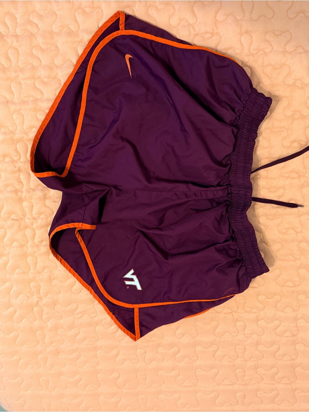 Nike Virginia Tech Shorts with Orange Trim